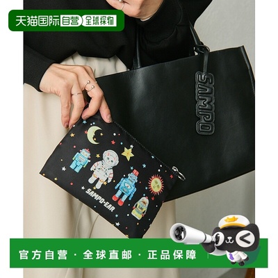 1h可退 日本直邮sampo×ear联名 女士本革太空玩具系列方形托特包