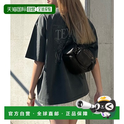 1h可退 日本直邮Snap club男女同款大版型复古图案T恤 UBsc936