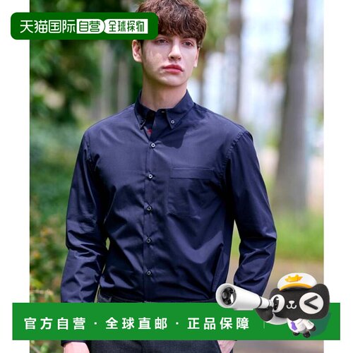 日本直邮SUPIMA COTTON 衬衫 深蓝色 纽扣设计