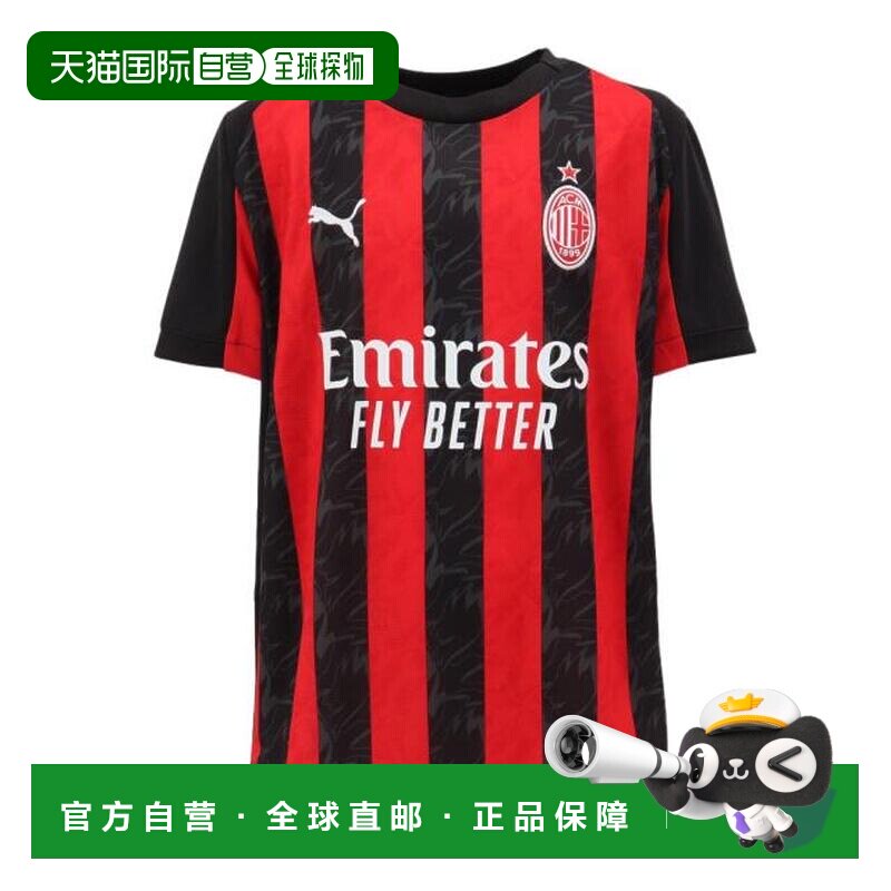 日本直邮PUMA 儿童2025 - 26 AC米兰复刻半袖制服 [77996501] 儿 - 实物图