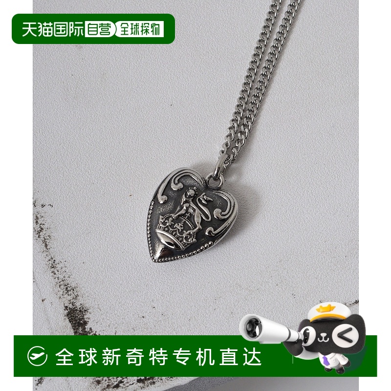 1h可退 日本直邮LION HEART 男士复古心形吊坠项链 LHT03NE080ASV
