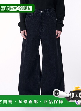 1h可退 日本直邮selle glant 男女同款 宽松版型 绒感丹宁阔腿裤