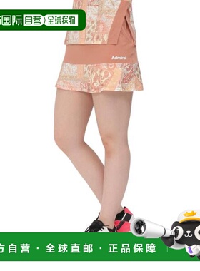 日本直邮Admiral 图形喇叭短裙 ATLA505-ORG 女士网球裙