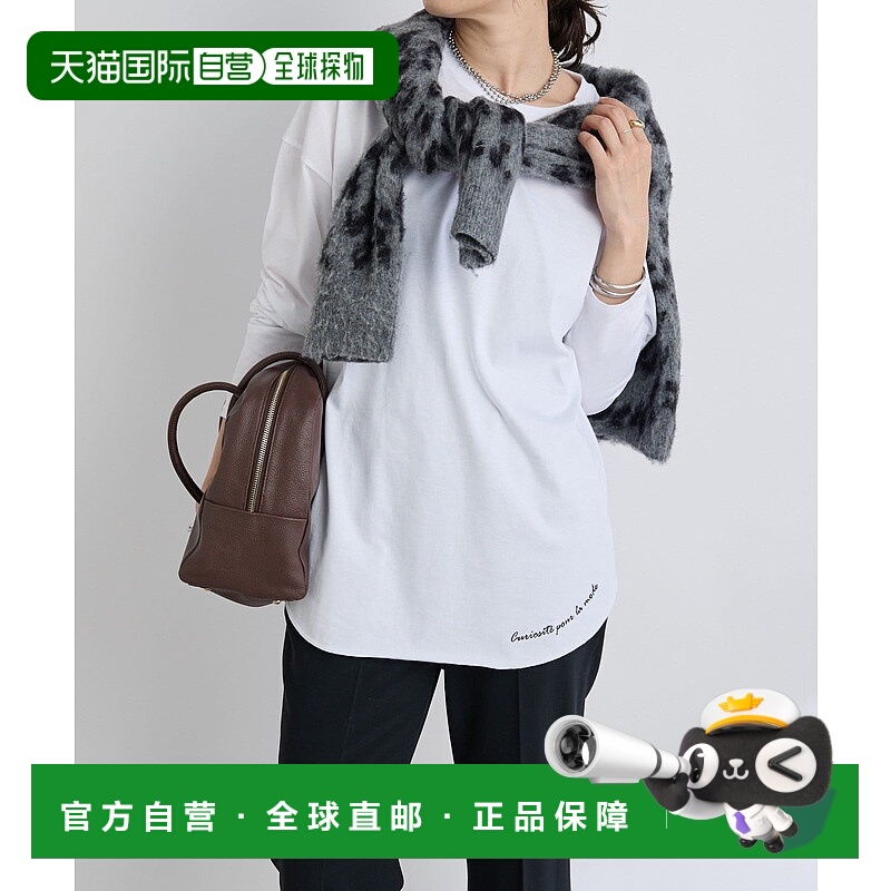 1h可退 日本直邮RIVE DROITE 女士宽松长袖T恤 古典刺绣设计 可爱