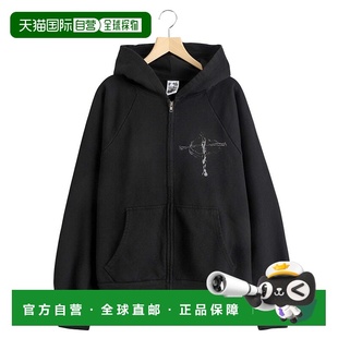 1h可退 日本直邮Basketcase 男装 宽松版型 拉链连帽衫 胸前ROADR