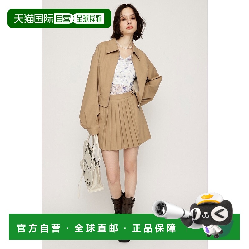 日本直邮SLY FRONT PLEATS百褶半身裙