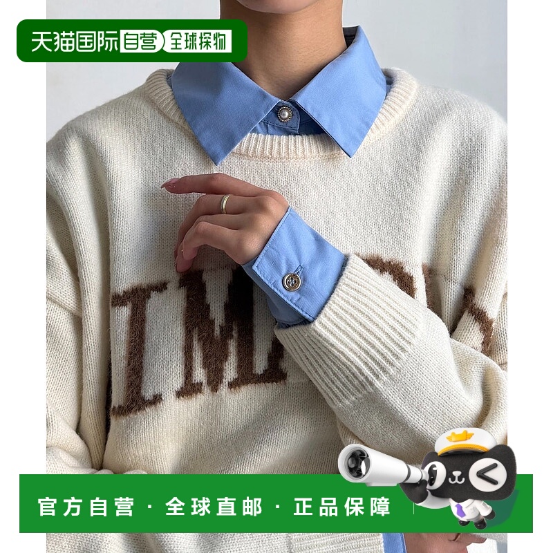 1h可退 日本直邮Chez toi 女装 珠扣设计 宽松衬衫 PGC1052504A00