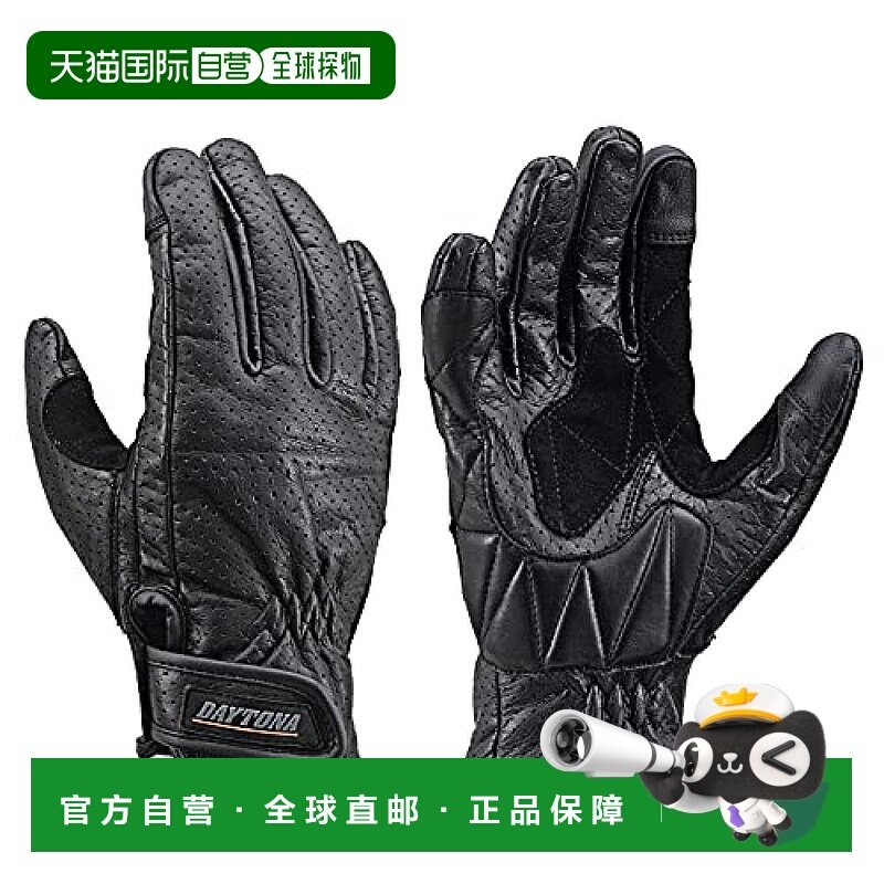 【日本直邮】DAYTONA 配件摩托车骑行用手套L码触屏四季真皮黑色