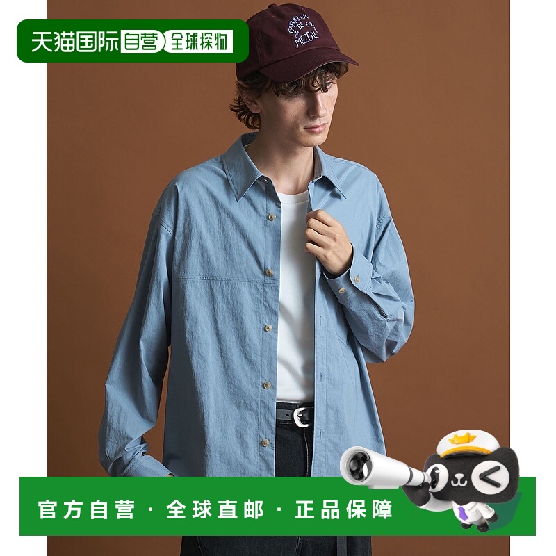 1h可退 日本直邮PUBLIC TOKYO男装干爽弹力休闲衬衫 宽松格子设计