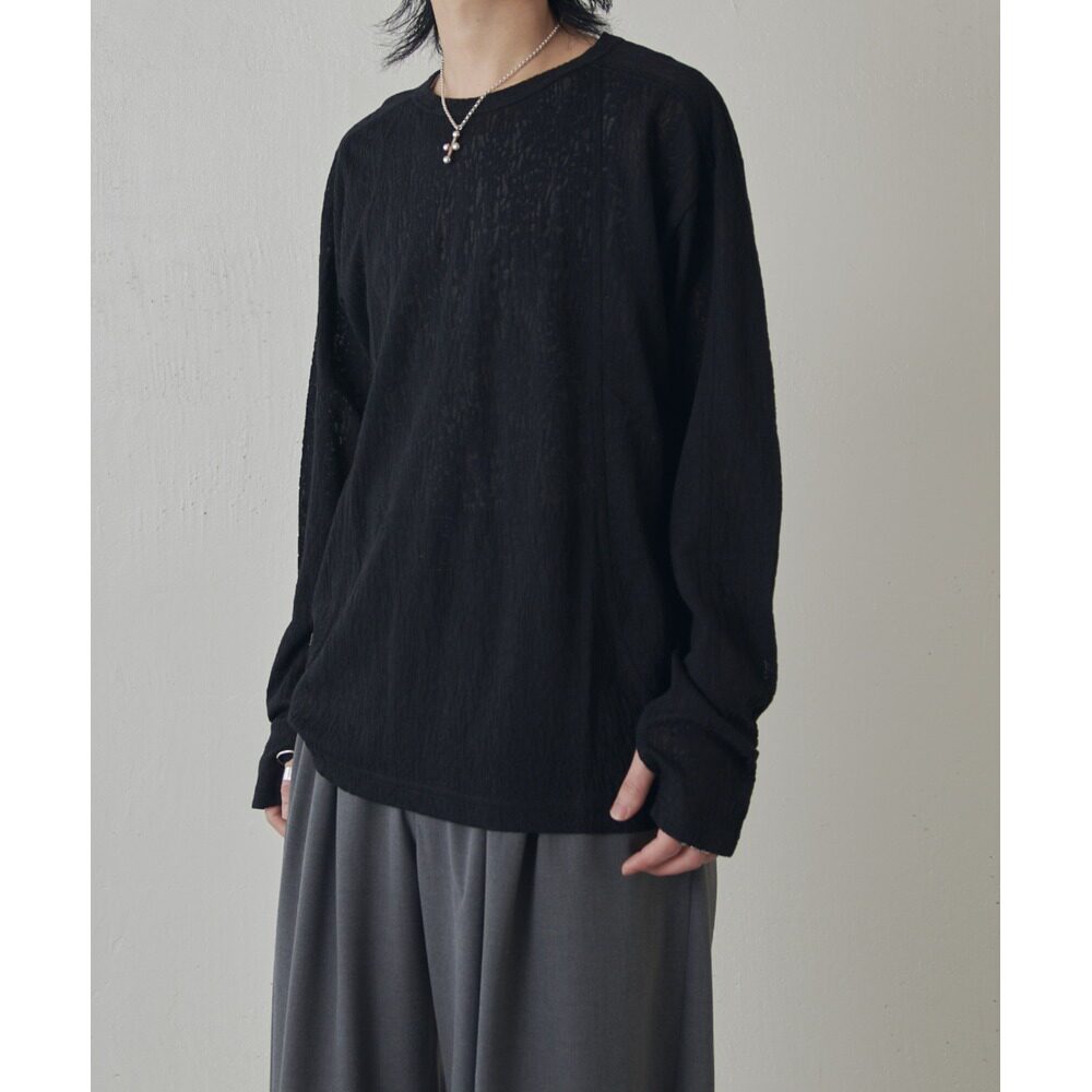 日本直邮Lui's 男装 透视感镂空罩衫 LUZ2061206A0007