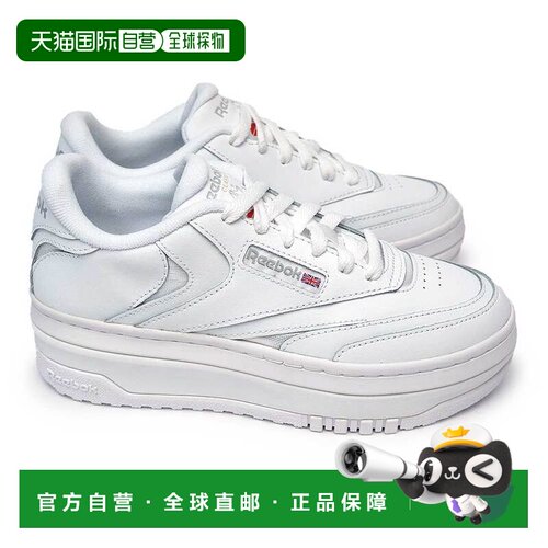 日本直邮Reebok Club C Extra 女士厚底运动鞋超轻透气锐步