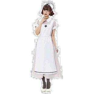 【日本直邮】Clearstone城市派对欧式古典护士服长裙套装L码灰色