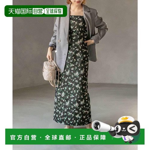 日本直邮RANDA 牛仔风花卉吊带连衣裙 [RA041EW14364]