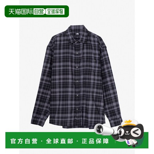 日本直邮THE NORTH FACE 长袖法兰绒格纹衬衫男女通用
