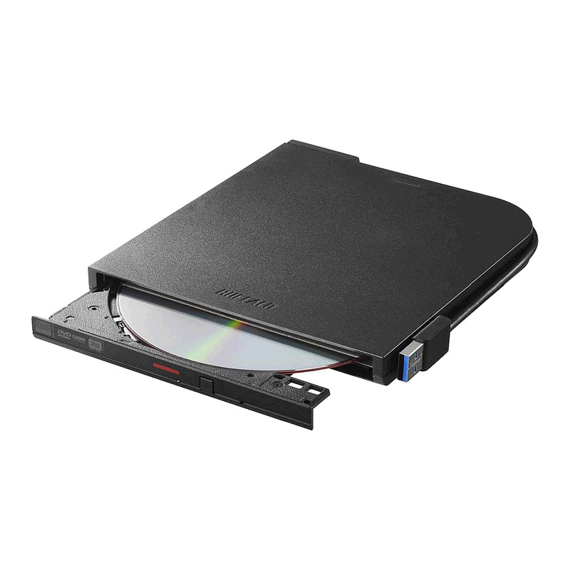 【日本直邮】BuffaloUSB3.1代3.0外部DVD光盘驱动器母线电源W电缆