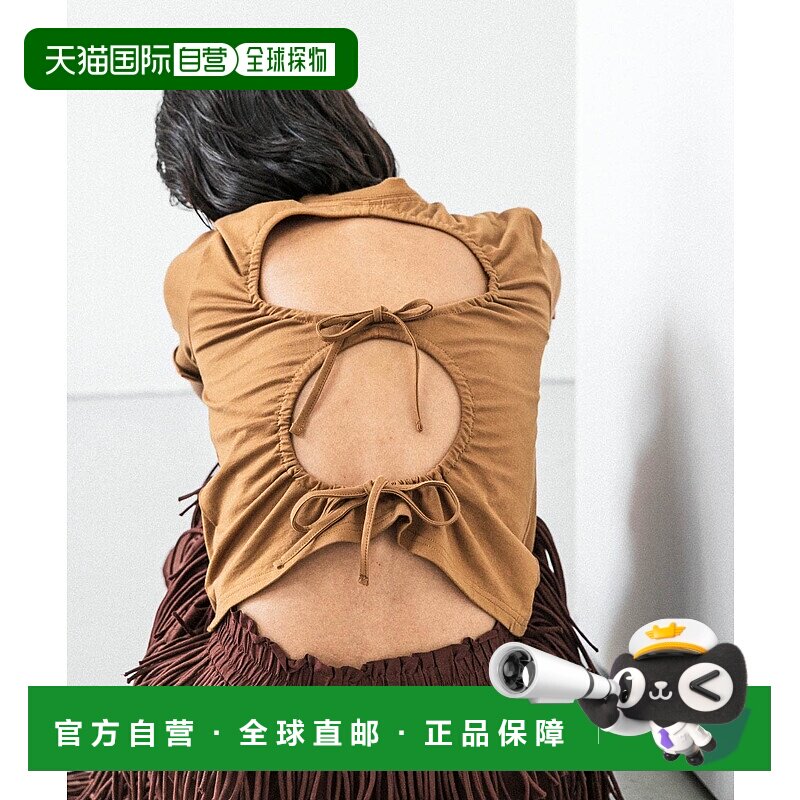 1h可退 日本直邮Loro 女装别注长袖改短袖后开背T恤 UWA5UR251103