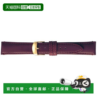 日本直邮BCME003EP BAMBI SCOTCHGARD 酒红色皮革表带