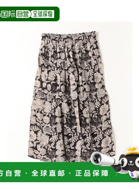 日本直邮Howdy Marie 女士印度棉长款伞裙长裙 02337500100裙