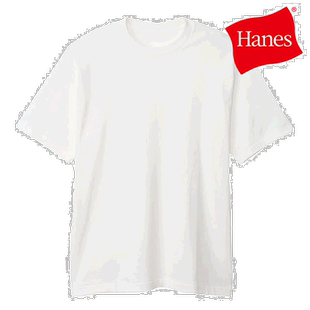 日本直邮 Hanes 男式 T恤 HM1X201-010 SS24 Hanes T恤 SHIRO 白