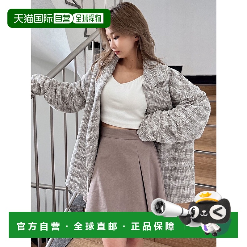 1h可退 日本直邮GYDA 女士大格子纹长款风衣 072410085701外套