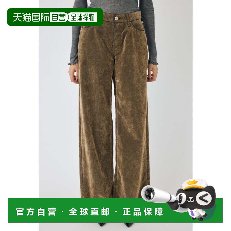 日本直邮MIDRISE CORDUROY 巴吉裤牛仔裤 阔腿裤卡其色休闲裤
