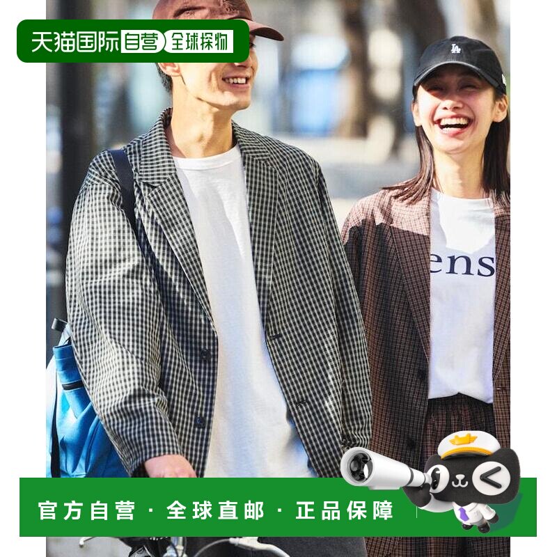 日本直邮 FREAK'S STORE 男士宽松格纹西装夹克衬【付后1h可退】