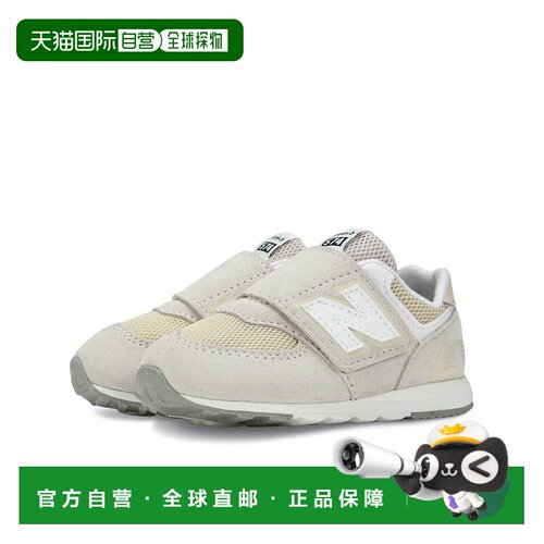 日本直邮New Balance 婴儿鞋 First 鞋 魔术贴 绒面革网布