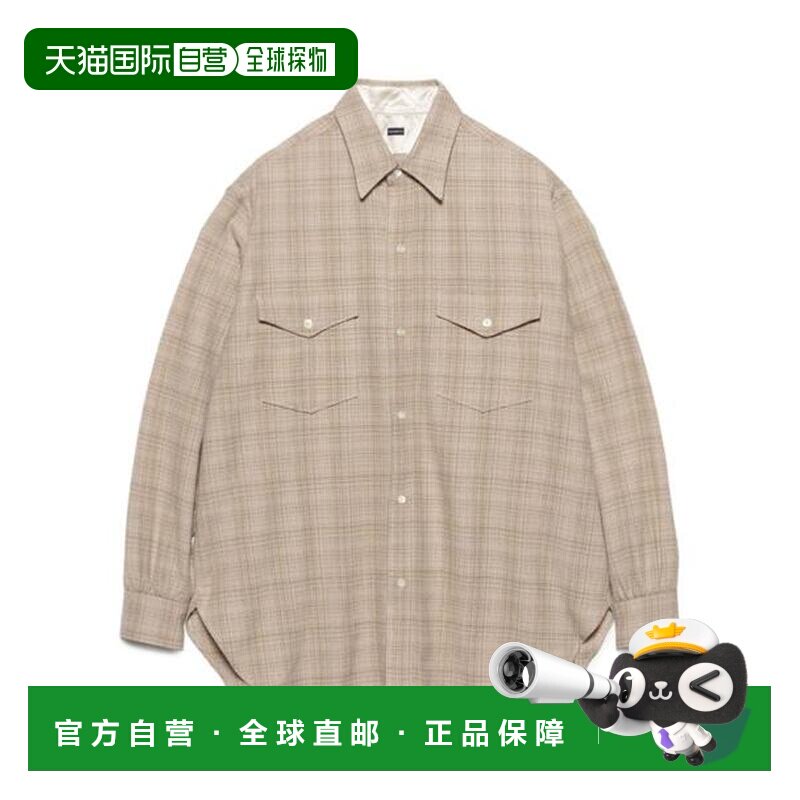 日本直邮nanamica 羊毛格纹衬衫 【付后1h可退】图片