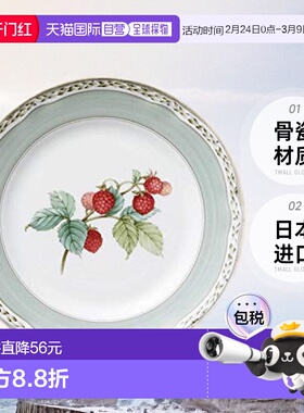 【日本直邮】Noritake则武 餐盘01 圆形19cm 绿 骨瓷 97815/4911-