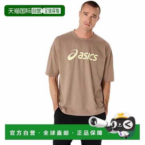 日本直邮ASICS Graphic Relax Fit T 恤服装男士2031E696-020