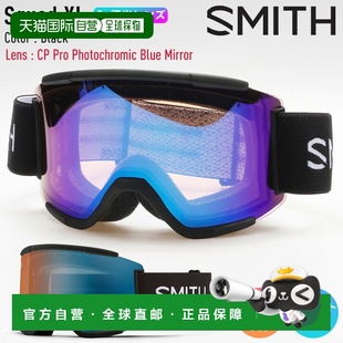 Squad Pro 光致变色蓝色镜 滑雪镜黑色配有 日本直邮SMITH