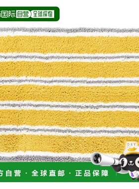 【日本直邮】Oka 浴室垫 黄色 45×60cm (吸水 速干)正品
