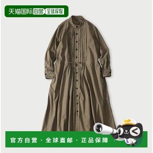 背部缎面褶皱衬衫 薄款 连衣裙 日本直邮45R 1h可退