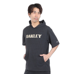 日潮跑腿Oakley欧克利 男款棒球短袖连帽卫衣  FOA406364男装帽衫