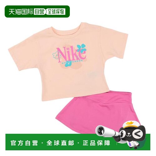 日本直邮Nike 女童 WILD SCOOTER T恤短裙套装 26M926-AFN耐克