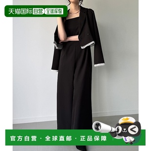 短夹克与背带裤 sheer 套装 薄款 日本直邮JUNOAH 无内衬 Hem