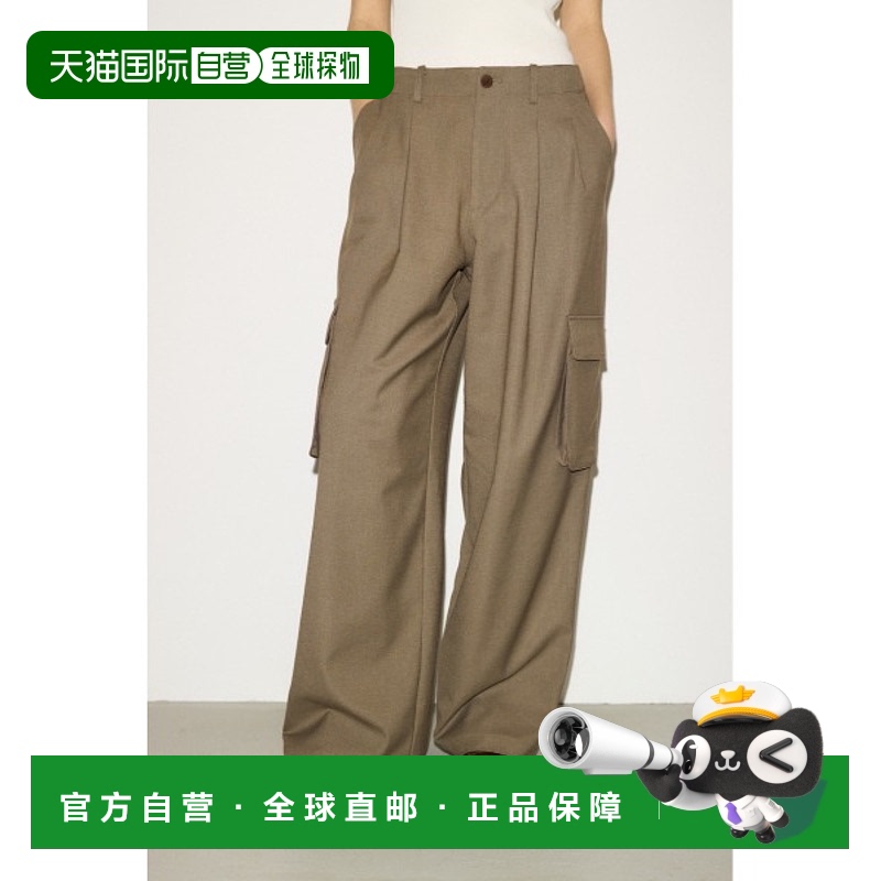 1h可退 日本直邮THROW by SLY 女士羊毛混纺宽松工装裤 030IS0310