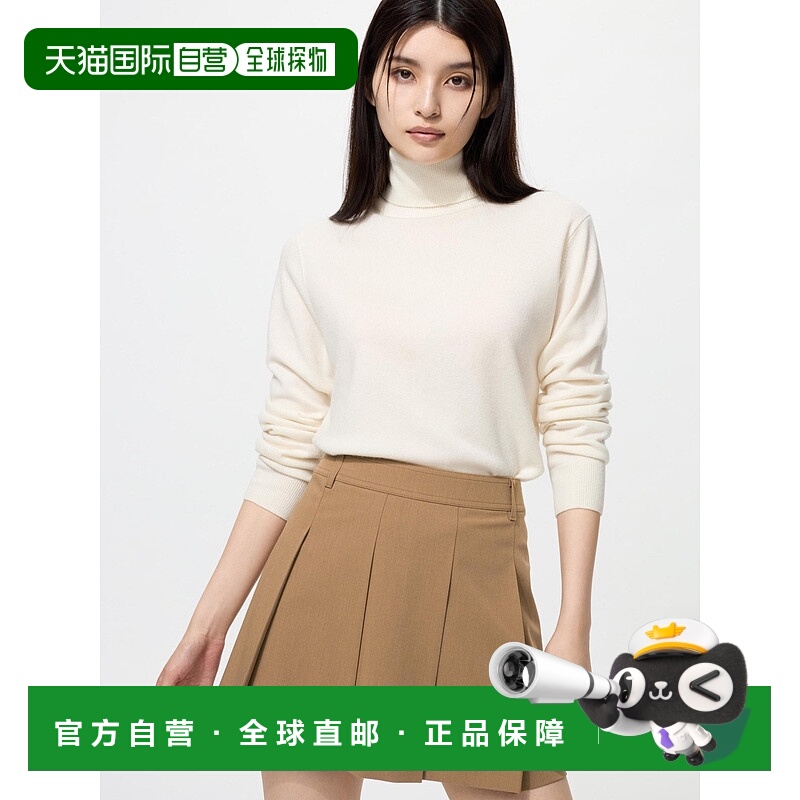 日本直邮Uniqlo Cashmere 羊绒高领毛衣 465735优衣库