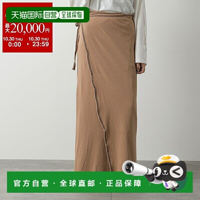 日本直邮BASERANGE 女士 BRIG PUNICA SKIRT SKBP CH 罗纹裹身裙