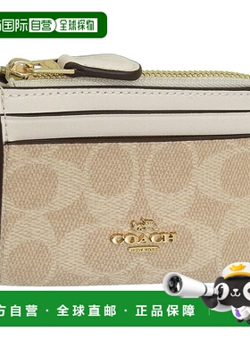 日本直邮COACH 蔻驰 小物件 女士 卡包 米色 MN ID SKY SIG CW870
