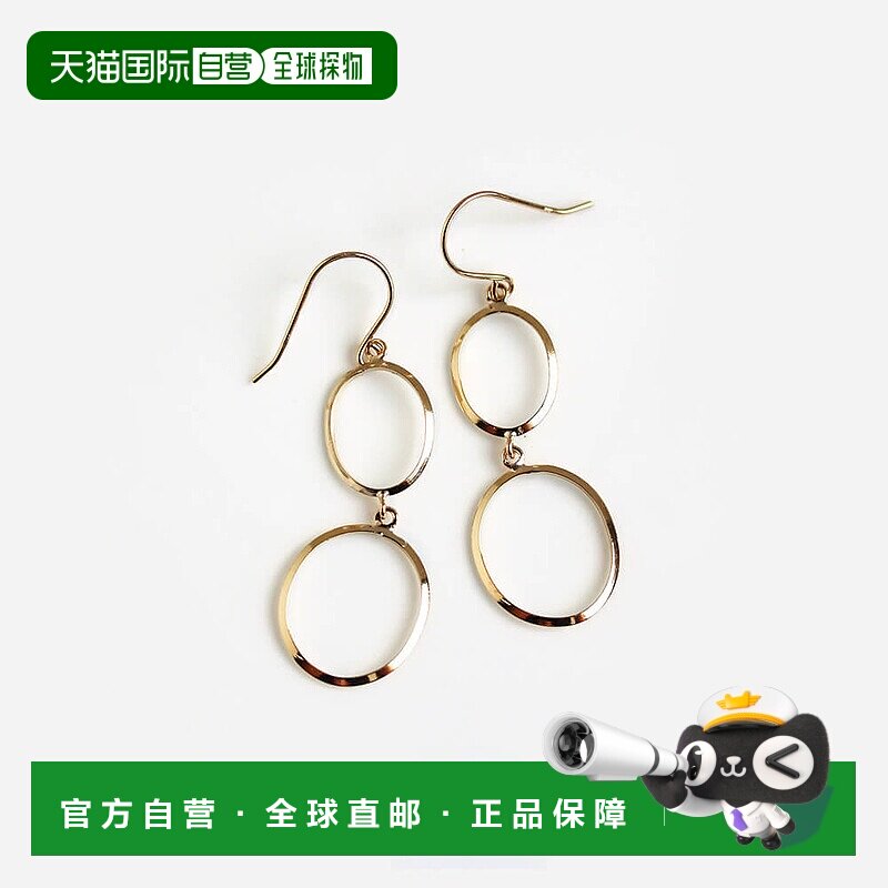 1h可退 日本直邮cui-cui K18 黄金钩针耳环  650440