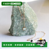 日本直邮cui cui K10YG 1h可退 黄金方形澳宝Y字项链 783293吊坠