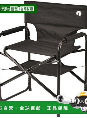 日本直邮 CAPTAIN STAG 户外带棚脚铝制导演椅 [UC1880] 黑色