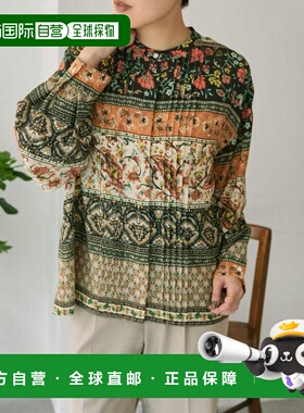 日本直邮SUM1 STYLE 女装 花色褶皱衬衫 春日复古风 EAS1061104A0