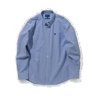 1h可退 日本直邮BEAMS 男士弹力牛津布简约点缀纽扣衬衫 舒适修身