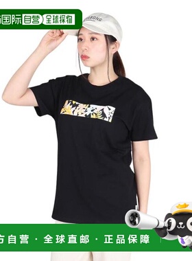 日本直邮BILLABONG PATTERN logo T 恤[BE013221] 黑色 女士T恤