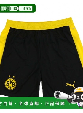 日本直邮PUMA 男子多特蒙德足球授权短裤复刻版 780127 黑色彪马
