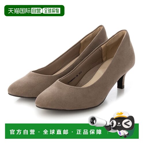 日本直邮RANDA 无压力圆头浅口女鞋 一脚蹬单鞋 黑色RA041BW07445