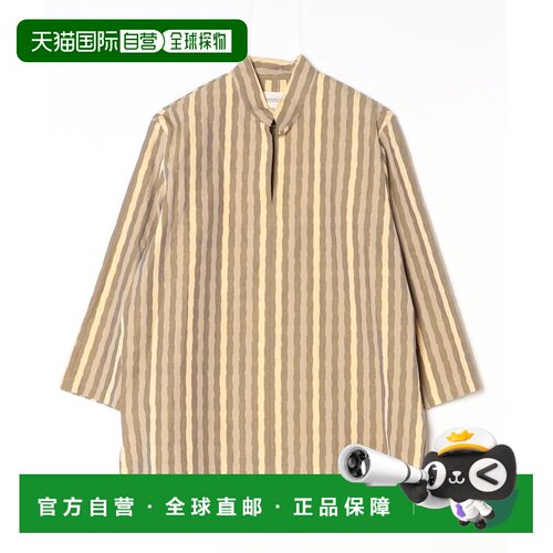 日本直邮fennica 男装 久留米绞染套头衬衫棉质透【付后1h可退】