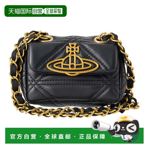 日本直邮Vivienne Westwood VINNIE CHAIN PURSE 绗缝纳帕皮革单